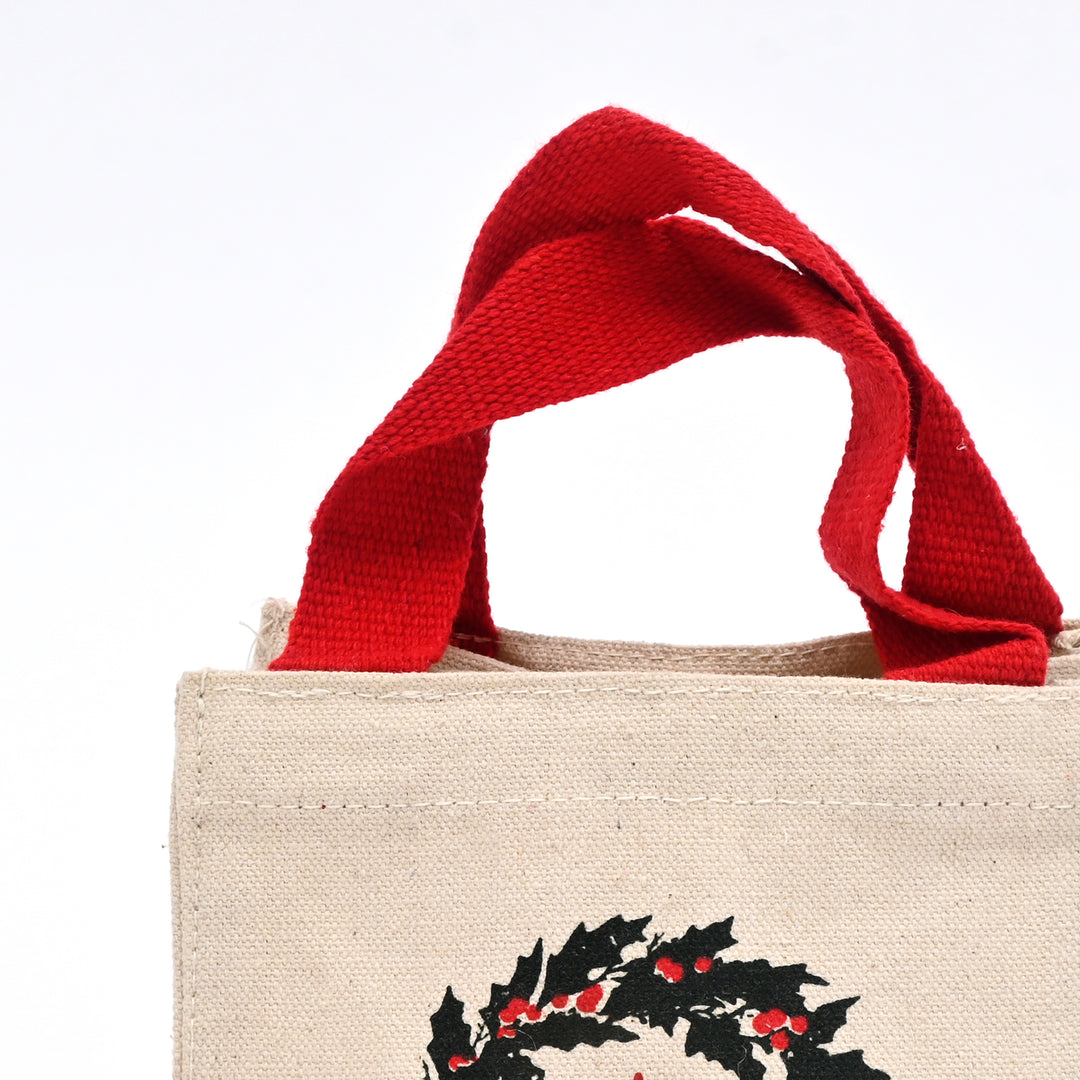 Christmas Gift Bag | Printed Gift Bag| 6x6x4" | White