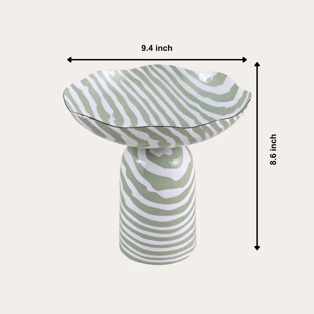 Decorative Striped  Bowl | Sculptural Décor