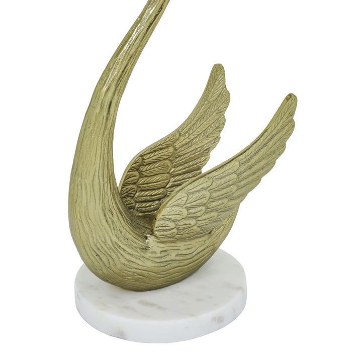 Side Table with Marble Top | Sculptural Side Table