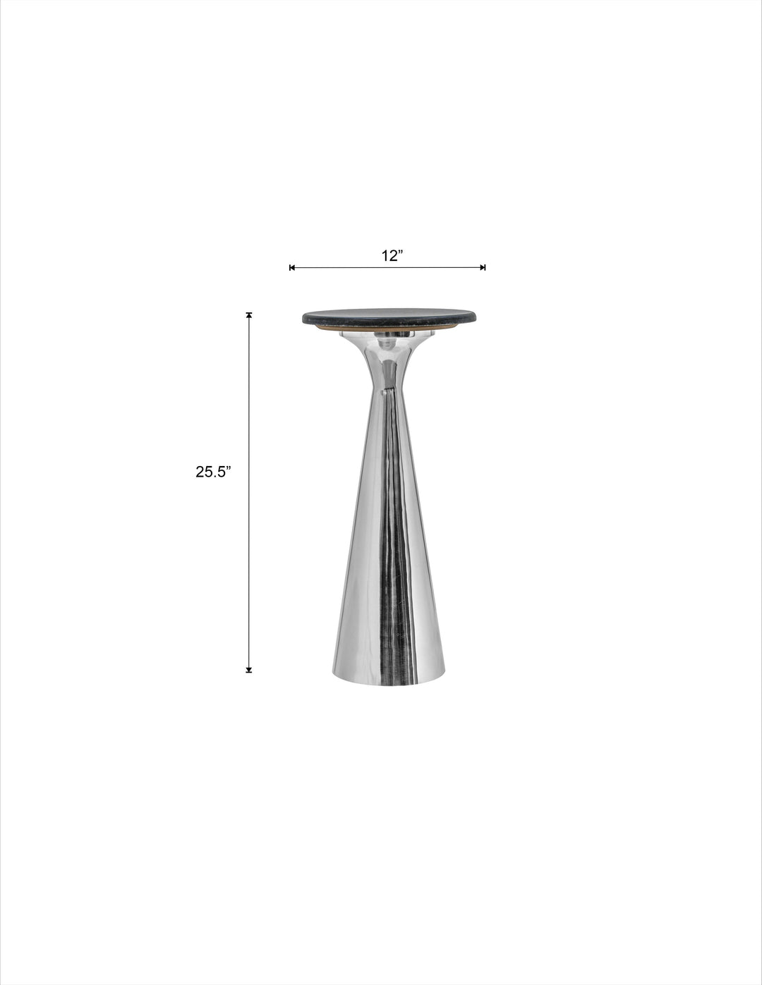 Side Table | Black Marble Top |  Modern Design