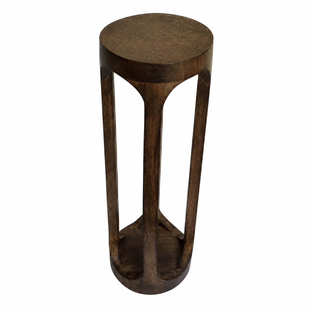 Mango Wood Drink Table | Handmade Round Table | 7.5x7.5x23"