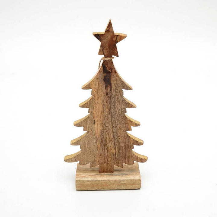 Wooden Tabletop Christmas Conifer Tree