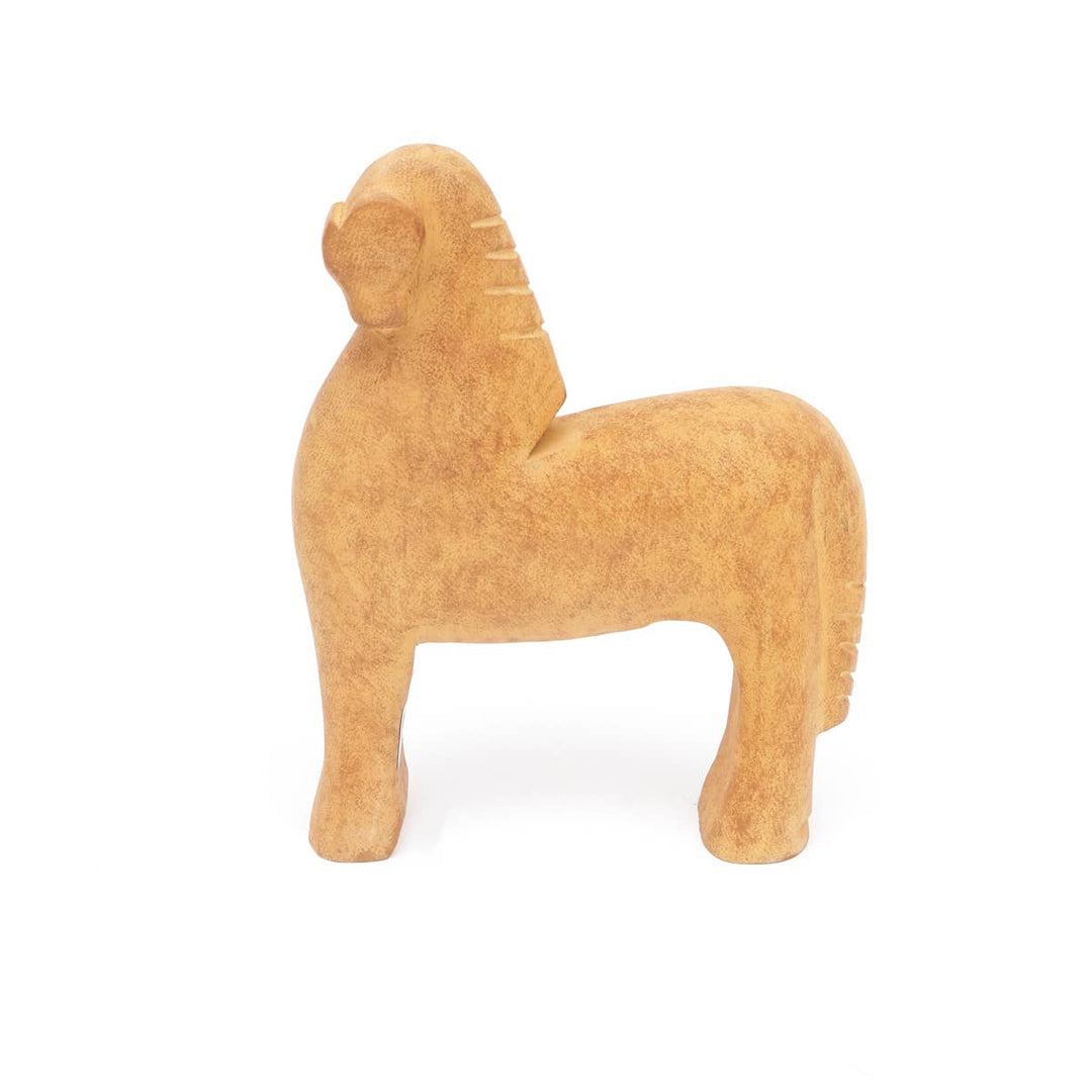 Wooden Horse Décor Object  8X2.5X10 Inch