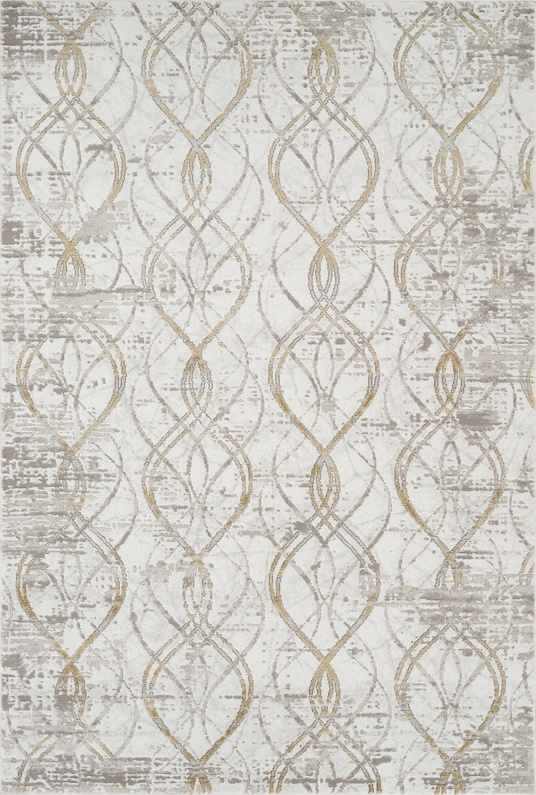 Troy Abstract Trellis Area Rug  | Soft Polyester Rug | Modern Geometric Lattice Design Indoor Carpet for Living Room, Bedroom & Dining Room