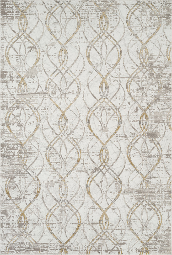 Troy Abstract Trellis Area Rug  | Soft Polyester Rug | Modern Geometric Lattice Design Indoor Carpet for Living Room, Bedroom & Dining Room