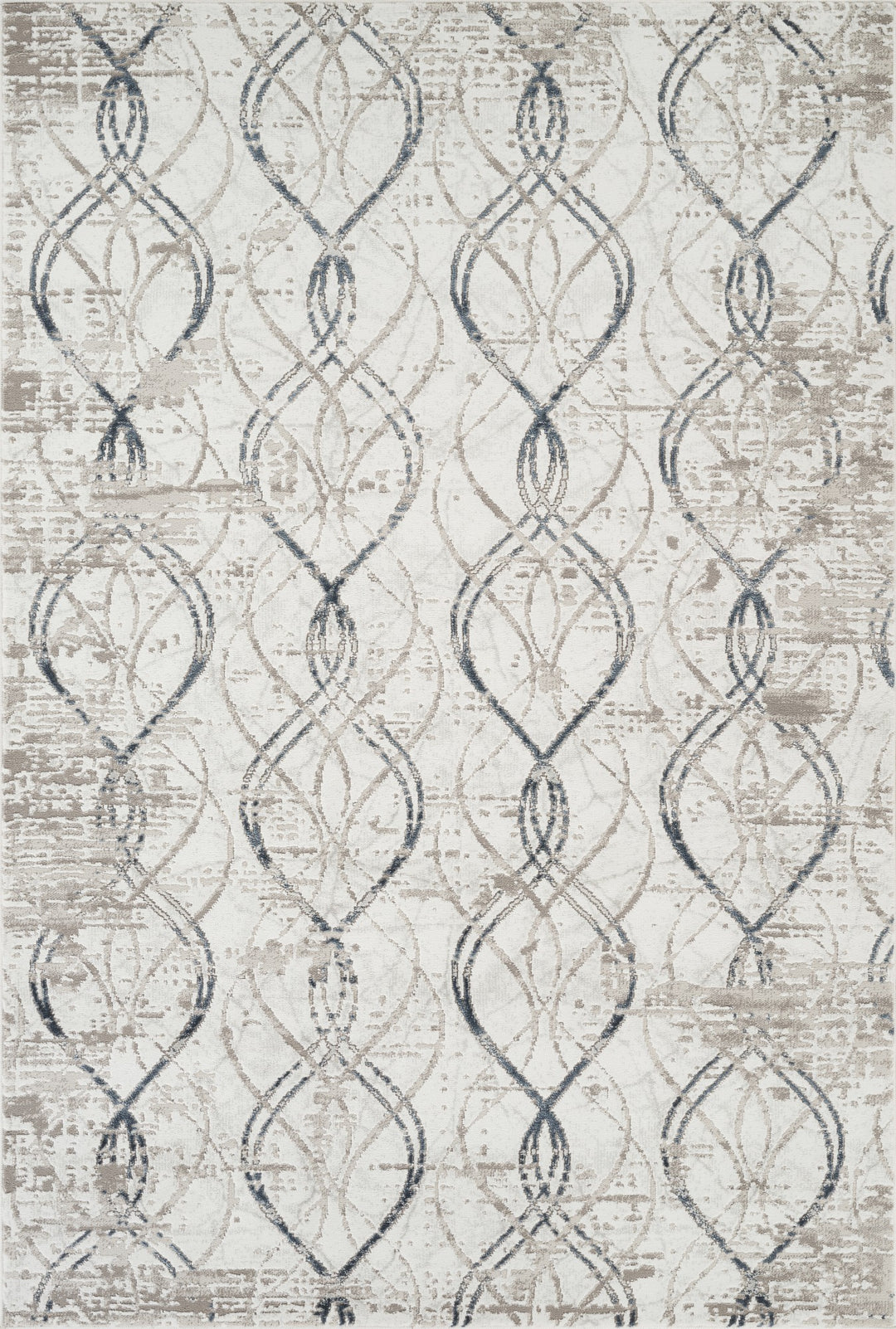 Troy Abstract Trellis Area Rug  | Soft Polyester Rug | Modern Geometric Lattice Design Indoor Carpet for Living Room, Bedroom & Dining Room