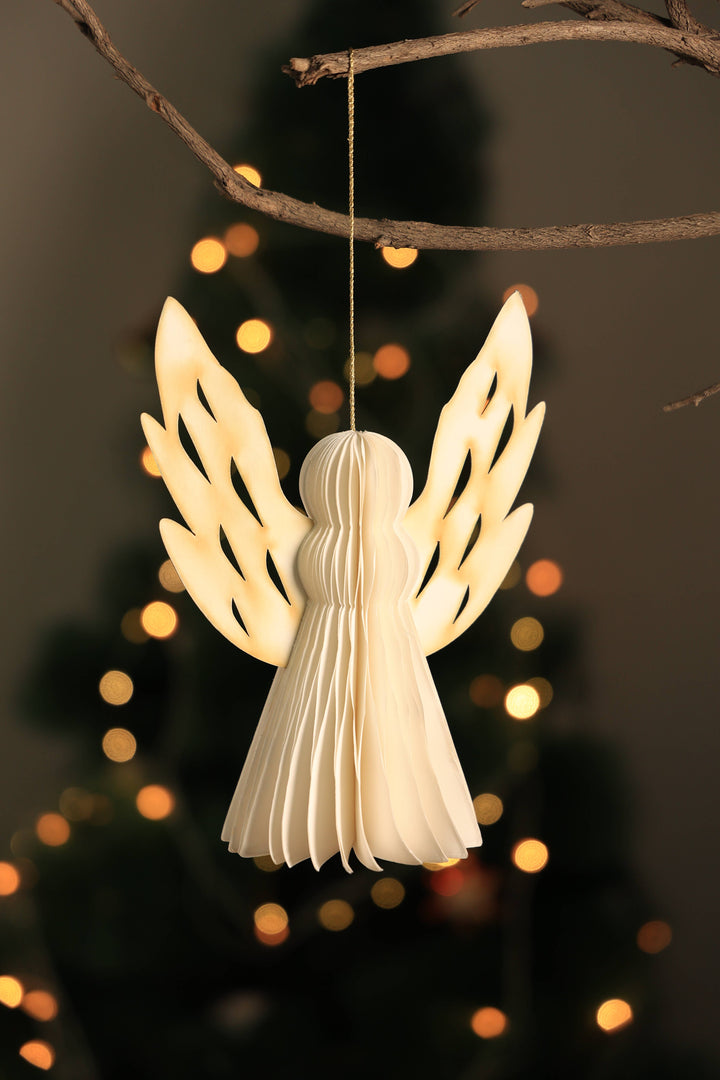 Handmade Paper  Angel  6" (Height)