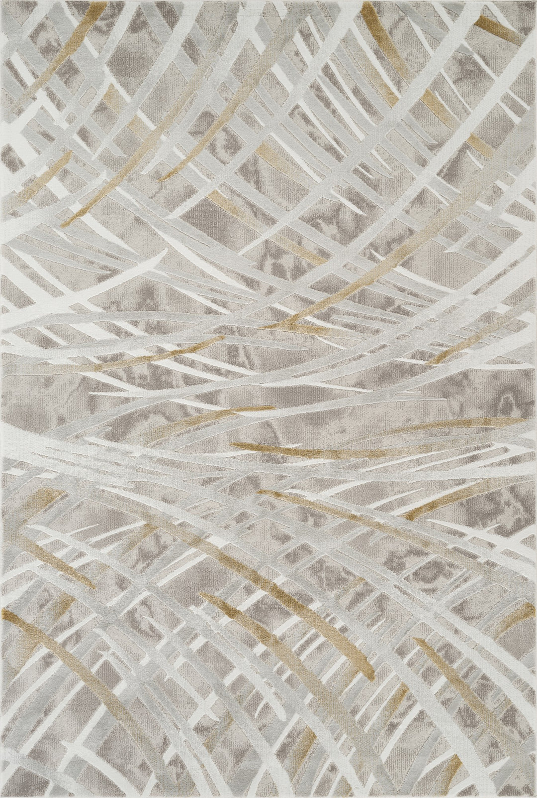 Troy Modern Abstract Area Rug | Soft Polyester Rug | Contemporary Brushstroke Design Indoor Carpet for Living Room, Bedroom & Dining Room