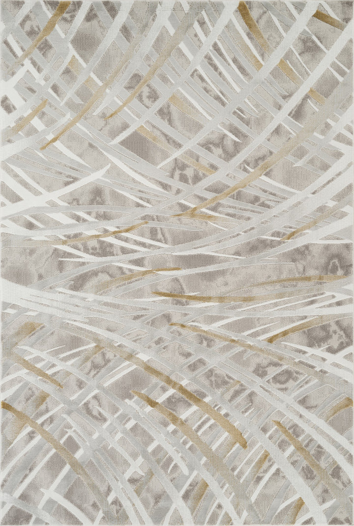 Troy Modern Abstract Area Rug | Soft Polyester Rug | Contemporary Brushstroke Design Indoor Carpet for Living Room, Bedroom & Dining Room