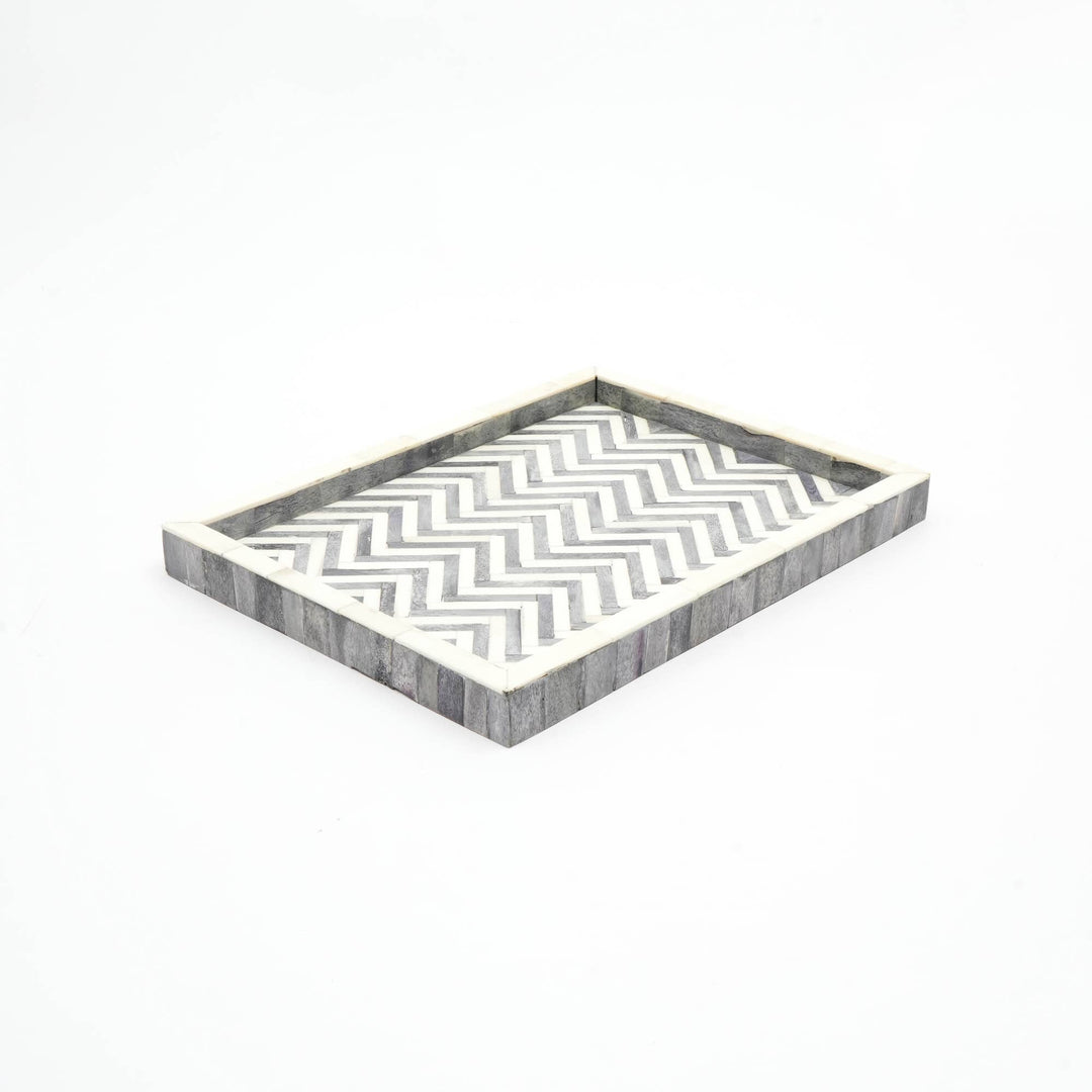 Bone Inlay Chevron Tray