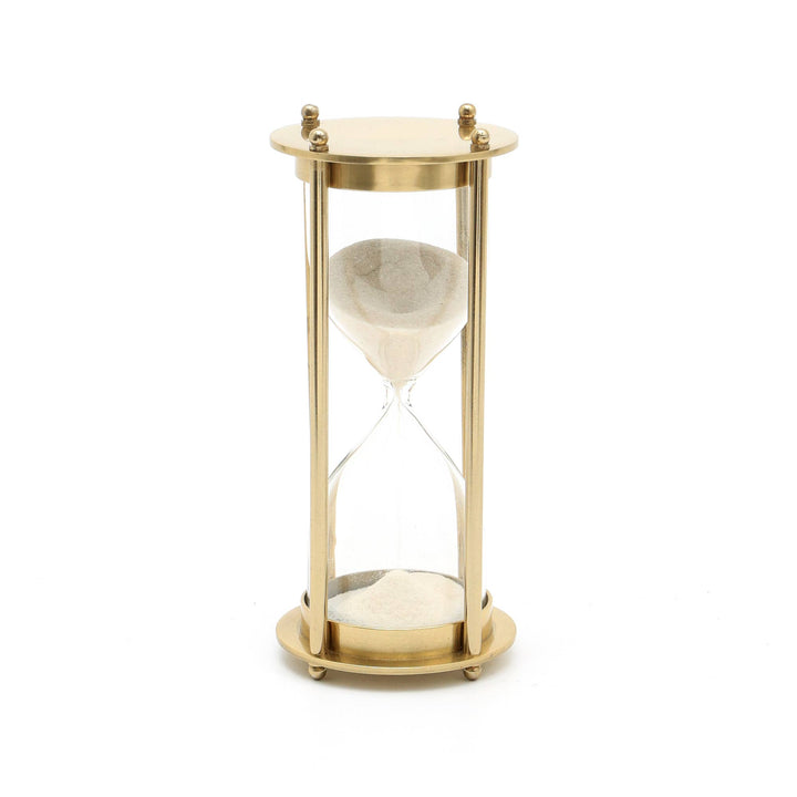Decorative Aluminum Frame Sand Timer - Hourglass (2.75"X2.75"X6")
