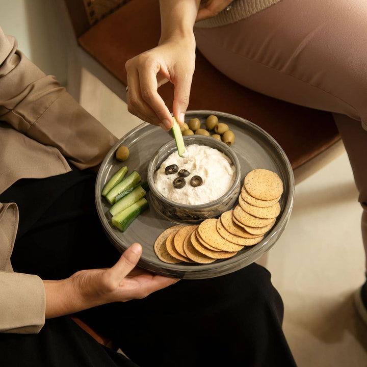 Carbon Ceramic Snack Platter