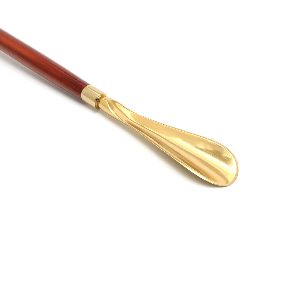 Dog-Shaped Metal Handle Wooden Shoehorn – 30"