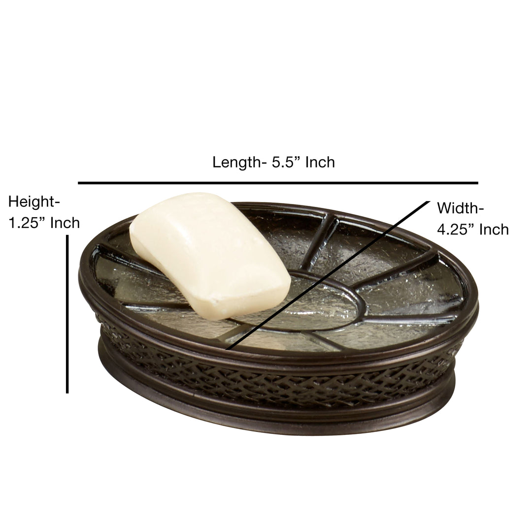 Resin Soap Dish for Bathroom Counter,Shower & Kitchen | Orb
