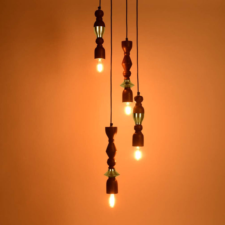 Jodha Gold Cluster Hanging Lamp