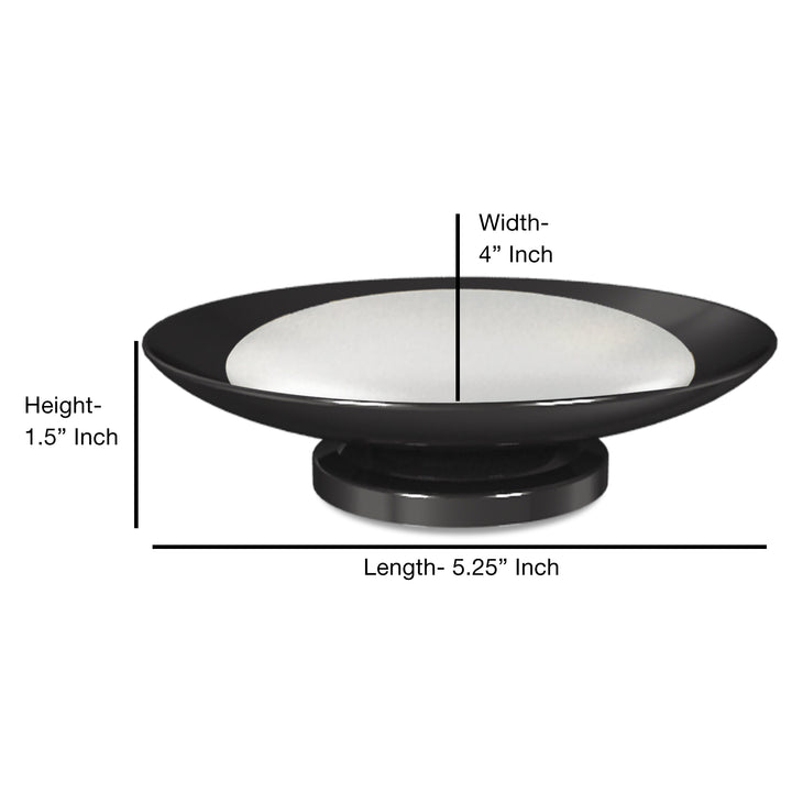 Soap Dish for Bathroom Counter,Shower & Kitchen | Black Nickel