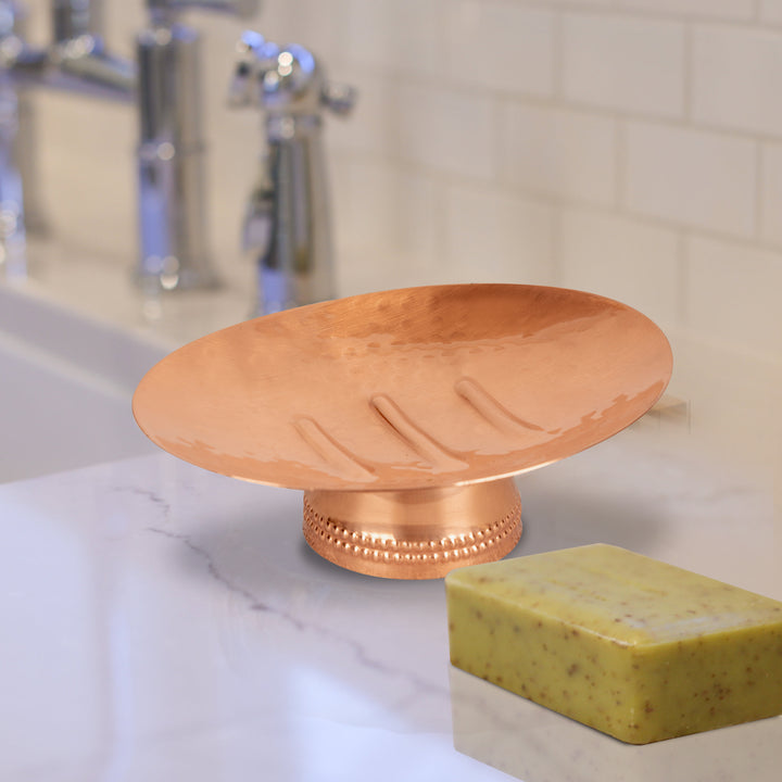 Soap Dish for Bathroom Counter,Shower & Kitchen | Hammered
