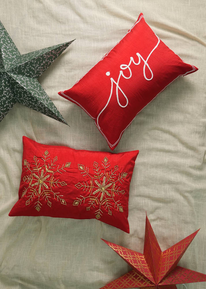 Joy Embroidered Cushion