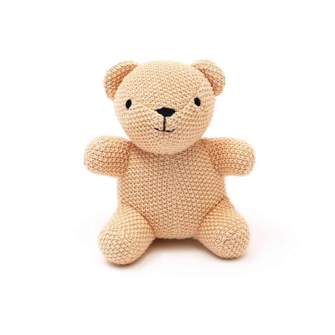 Cotton Knitted Stuffed Baby Toy-Bubu (Beige)