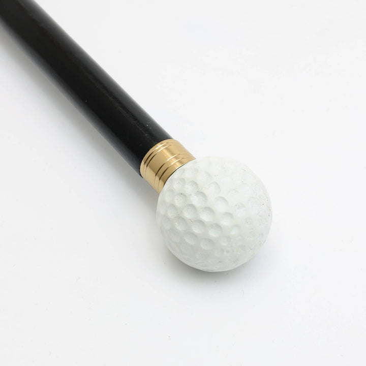 Golf Ball Metal Handle Wooden Long Shoehorn - 29"