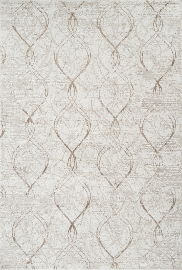 Troy Abstract Trellis Area Rug  | Soft Polyester Rug | Modern Geometric Lattice Design Indoor Carpet for Living Room, Bedroom & Dining Room