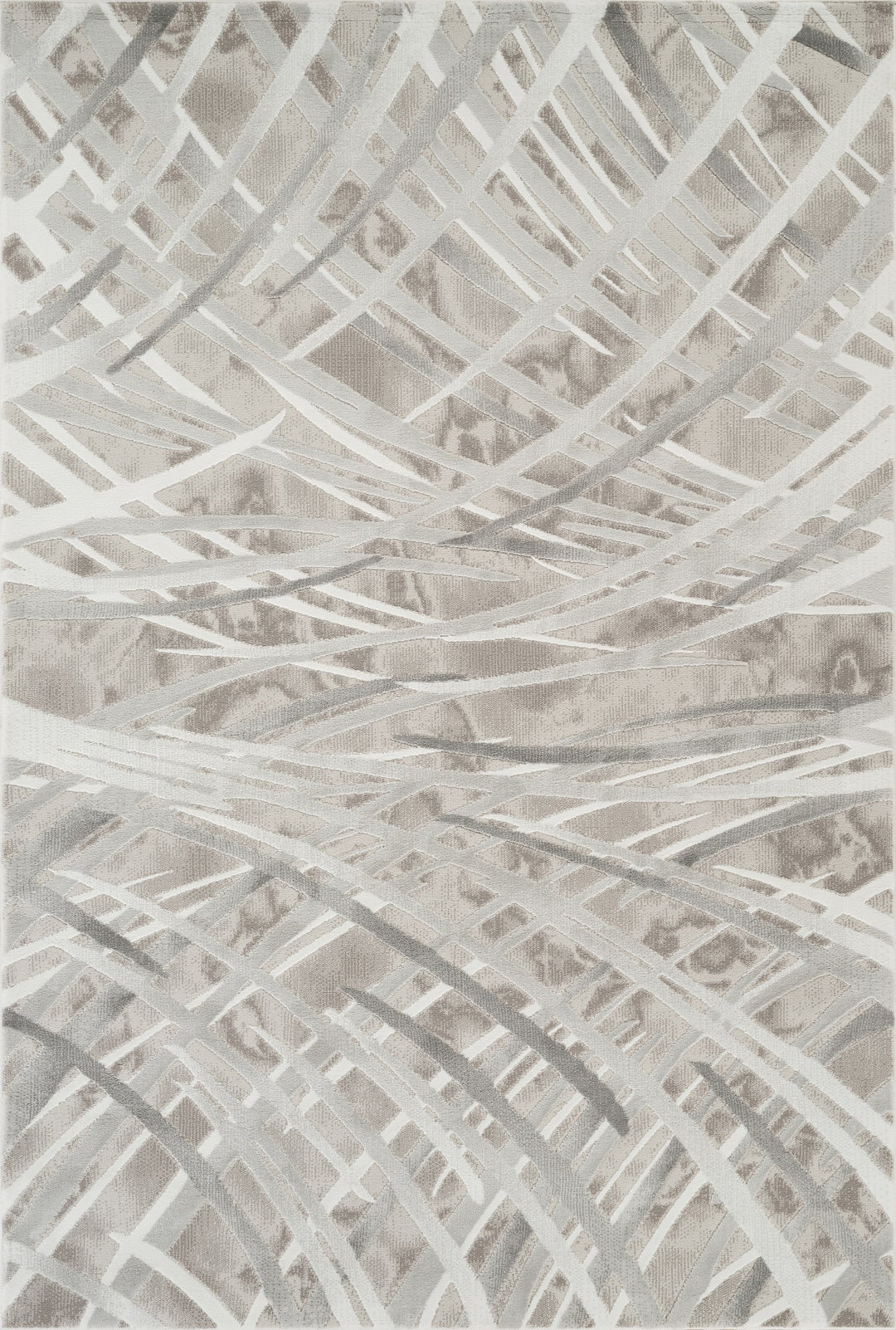 Troy Modern Abstract Area Rug | Soft Polyester Rug | Contemporary Brushstroke Design Indoor Carpet for Living Room, Bedroom & Dining Room