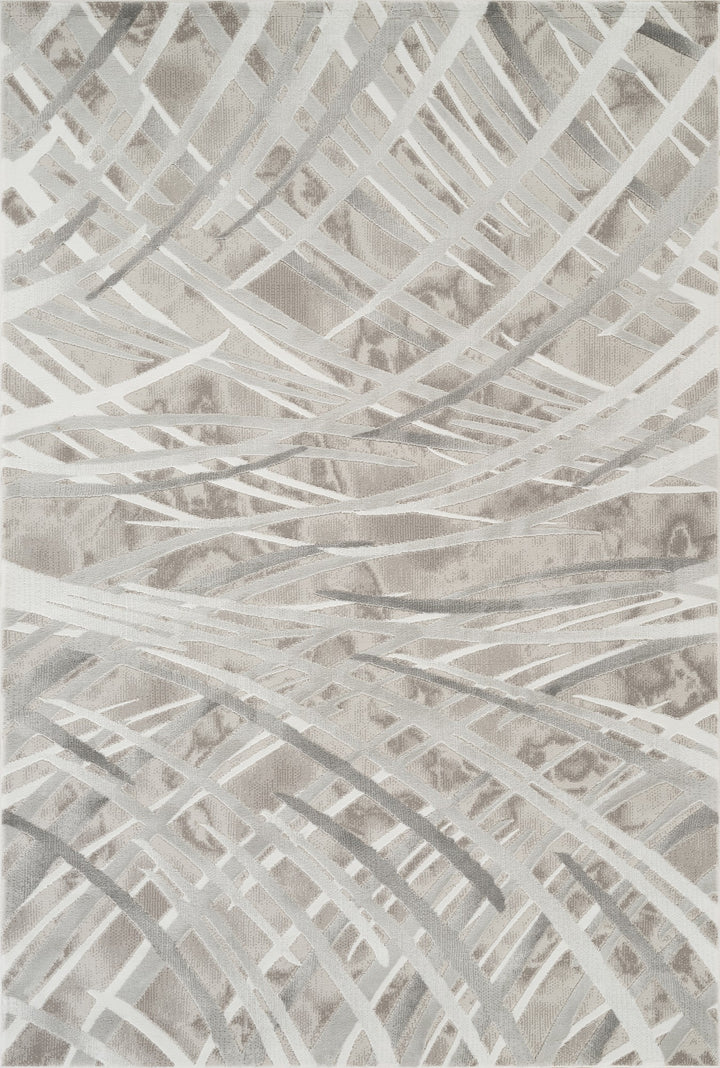 Troy Modern Abstract Area Rug | Soft Polyester Rug | Contemporary Brushstroke Design Indoor Carpet for Living Room, Bedroom & Dining Room