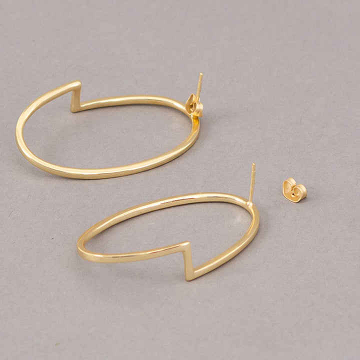 Era Stud Small Earrings / Gold - Brass / 1 X 1 Inches (L X W) / Moq - 4 Pairs