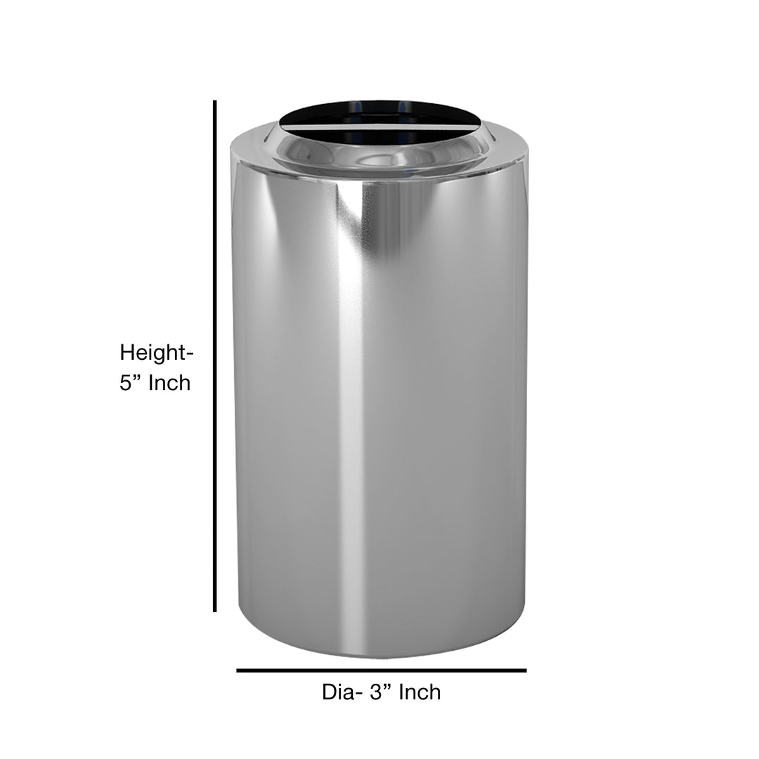 Metal Toothbrush Holder | Compact Multi-Slot Holder for Toothbrushes,Razors & Makeup Accessories | Chrome