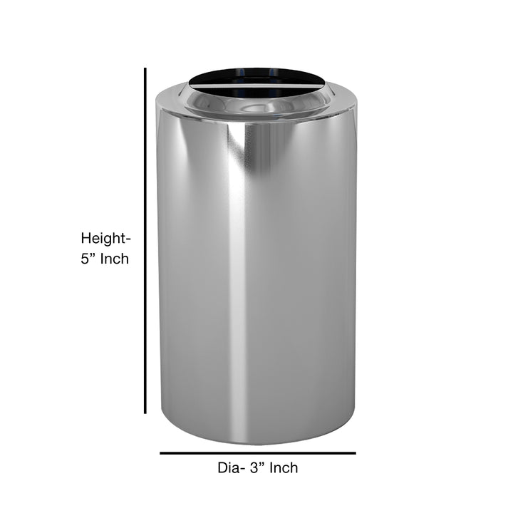 Metal Toothbrush Holder | Compact Multi-Slot Holder for Toothbrushes,Razors & Makeup Accessories | Chrome