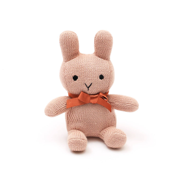 100% Cotton Knitted Stuffed Bunny Soft Toy