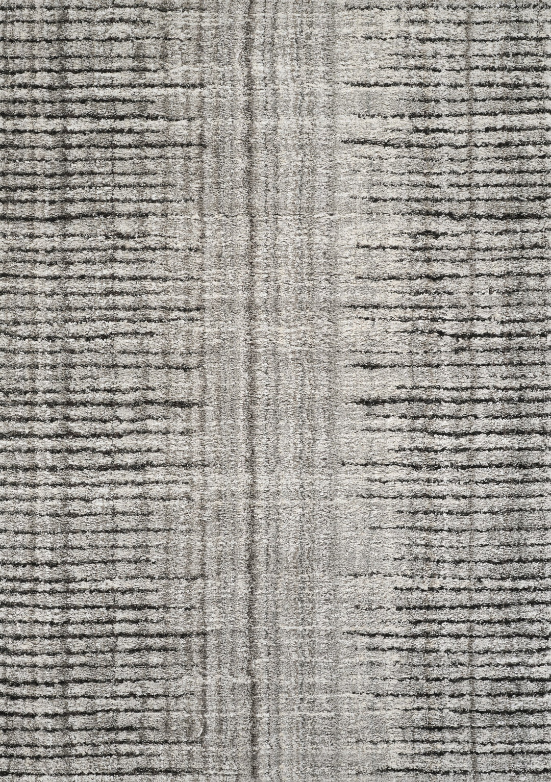 Modern Linear Abstract Area Rug, Black & Ivory | Soft Polypropylene Blend | Contemporary Indoor Accent Rug