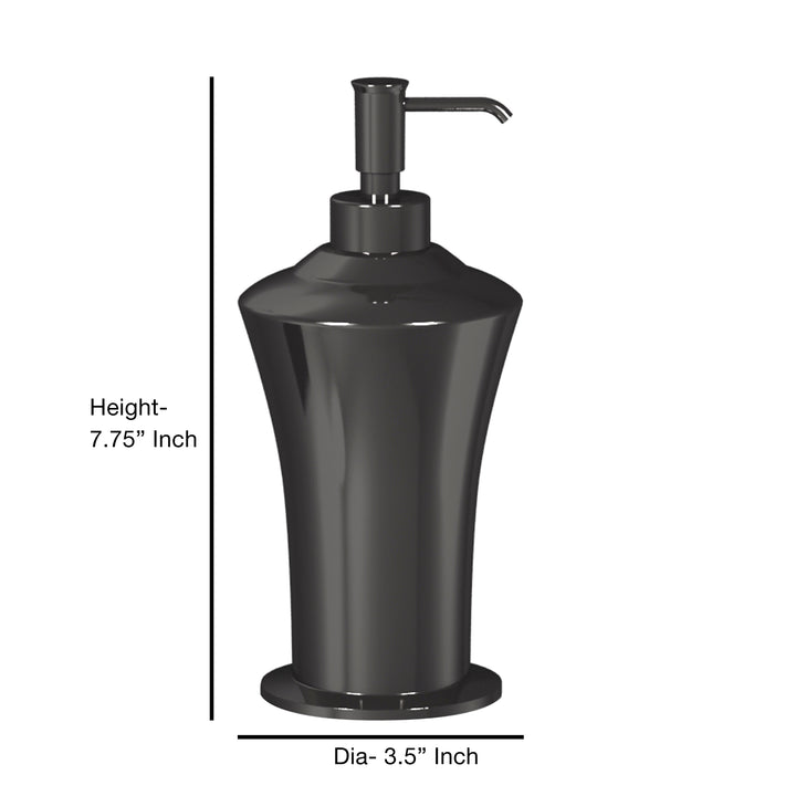 Stainless Steel Liquid Soap Dispenser Pump Bottle | Bathroom Vanity & Kitchen Sink,Holds Soap,Lotion & Sanitizer | Black Nickel