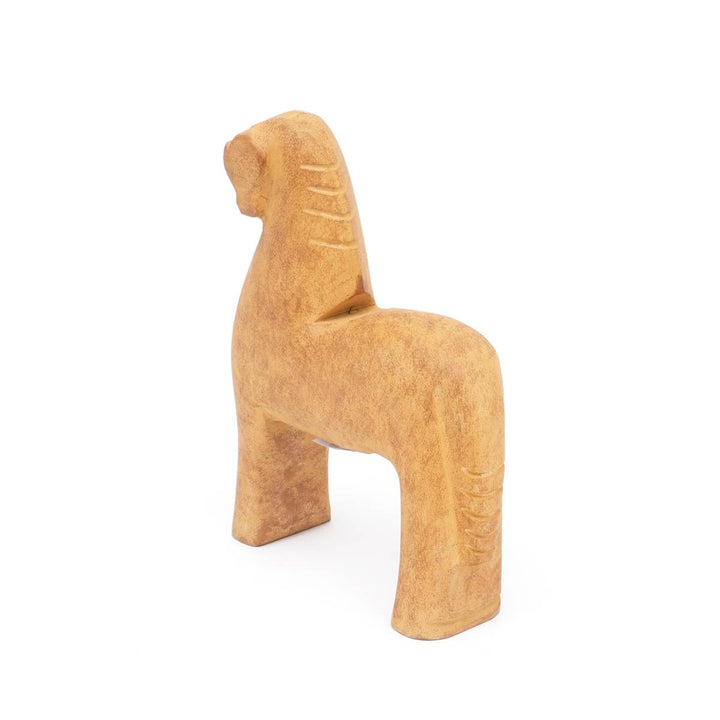 Wooden Horse Décor Object  8X2.5X10 Inch