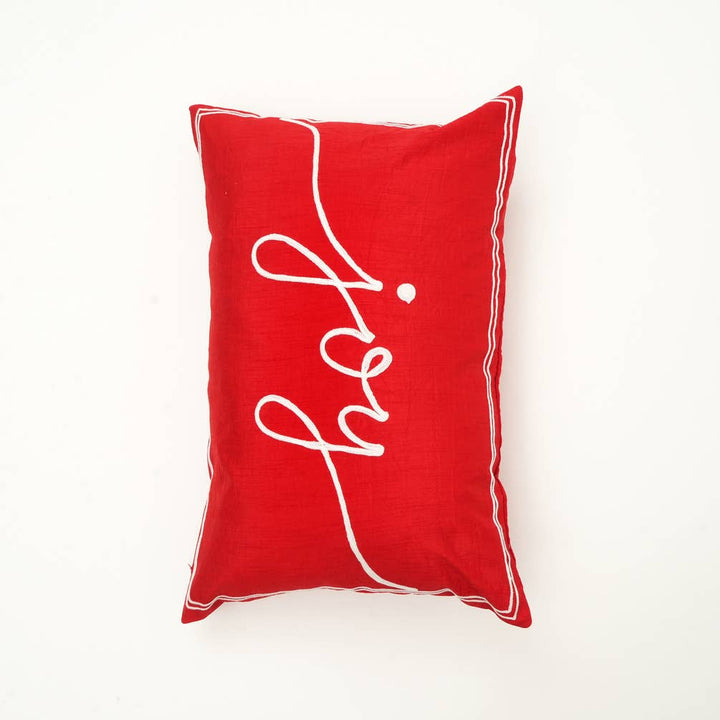 Joy Embroidered Cushion