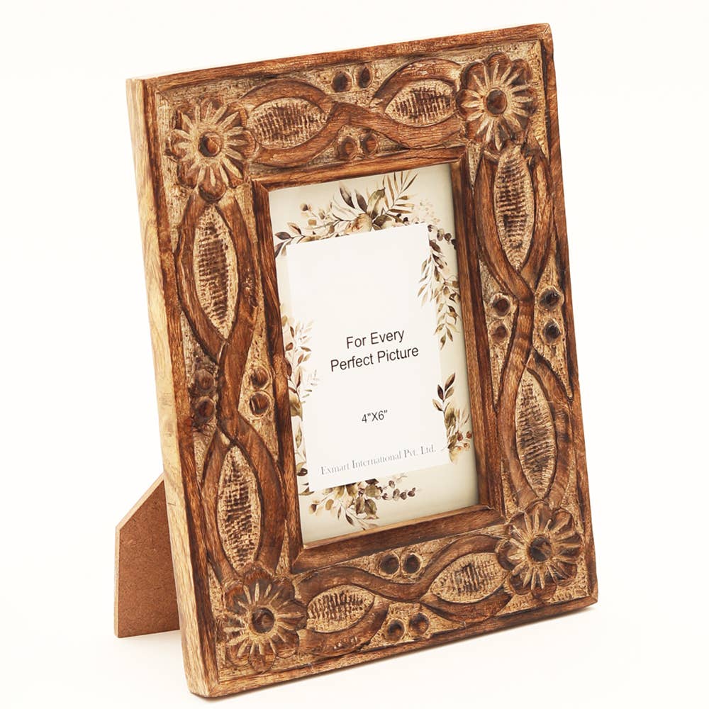 Carving Photo Frame 8'' X 10'' - Mango Wood