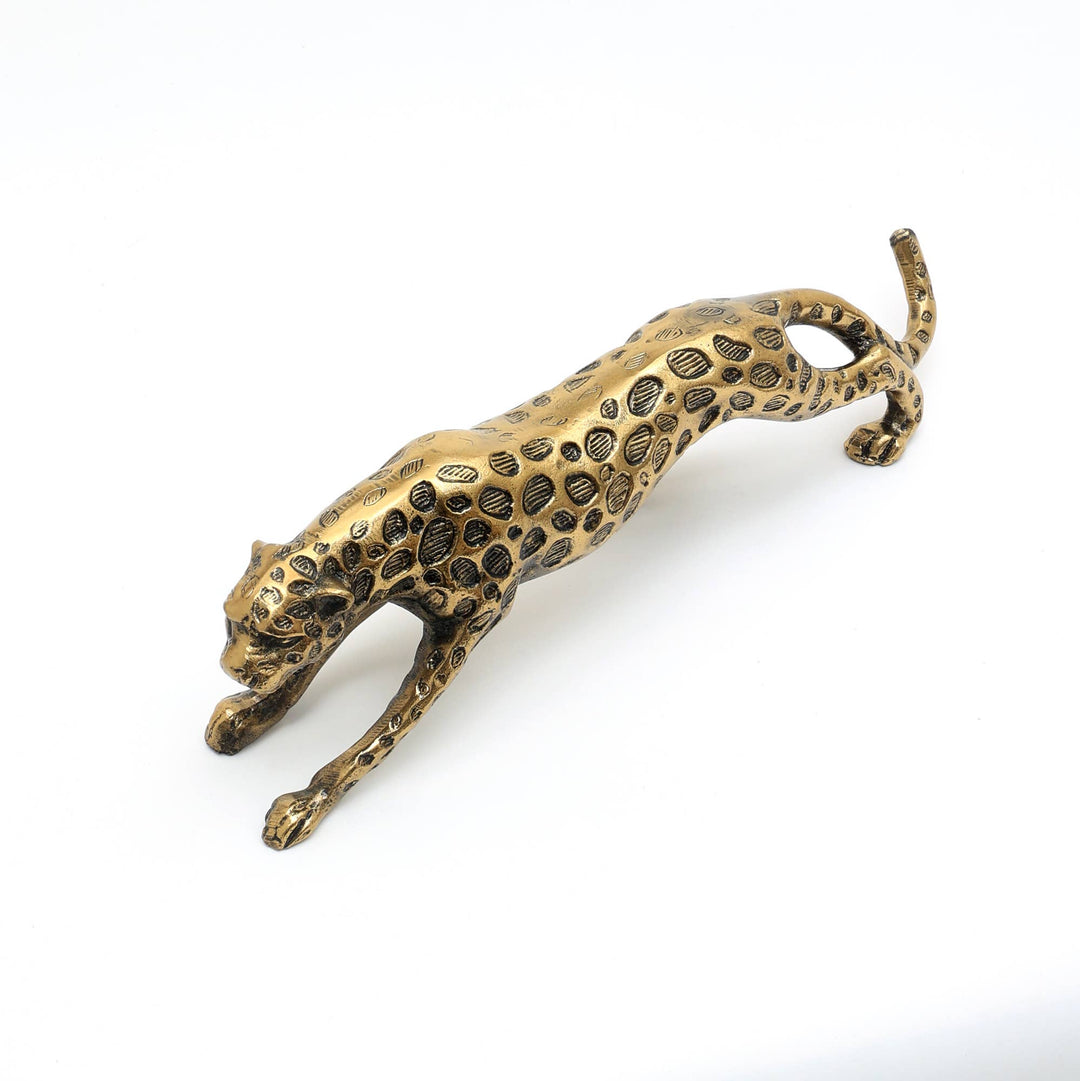 Decorative Jaguar Sculpture-Animal Figurine- 18"x3"x6"