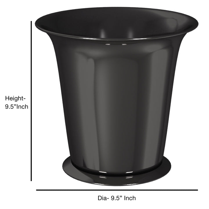 Polished Stainless Steel Trash Basket 7 Qt | Compact & Durable