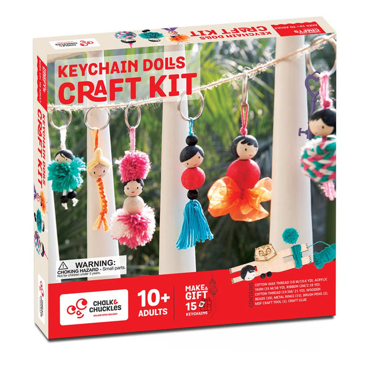 Keychain Dolls Craft Kit Unique Diy Activity Set