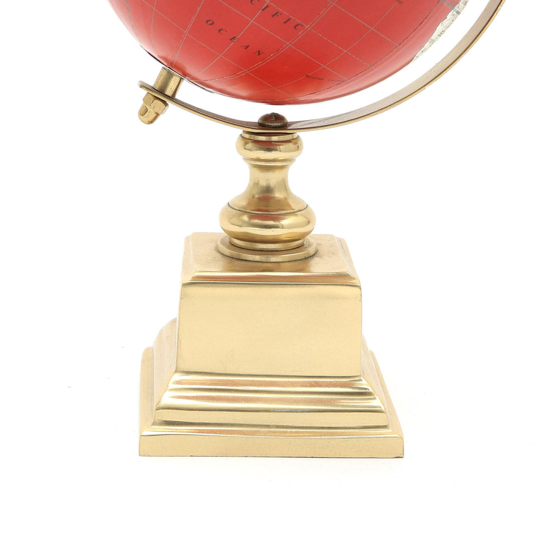 Tabletop Decorative Globe on Aluminum Base - 10.75"(H)