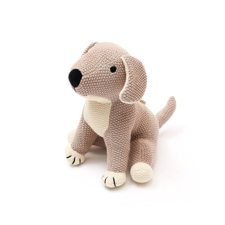 100% Cotton Knitted Stuffed Puppy Soft Toy