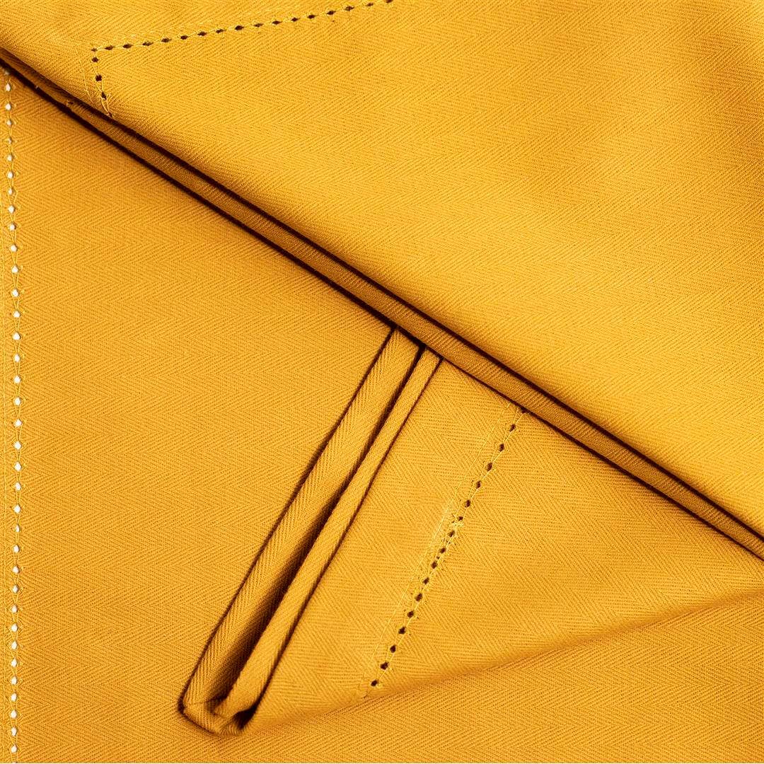 100% Cotton Napkin / Mustard / Set Of 6 Pcs / 18 X 18 Inches (L X W) / Moq - 10 Sets