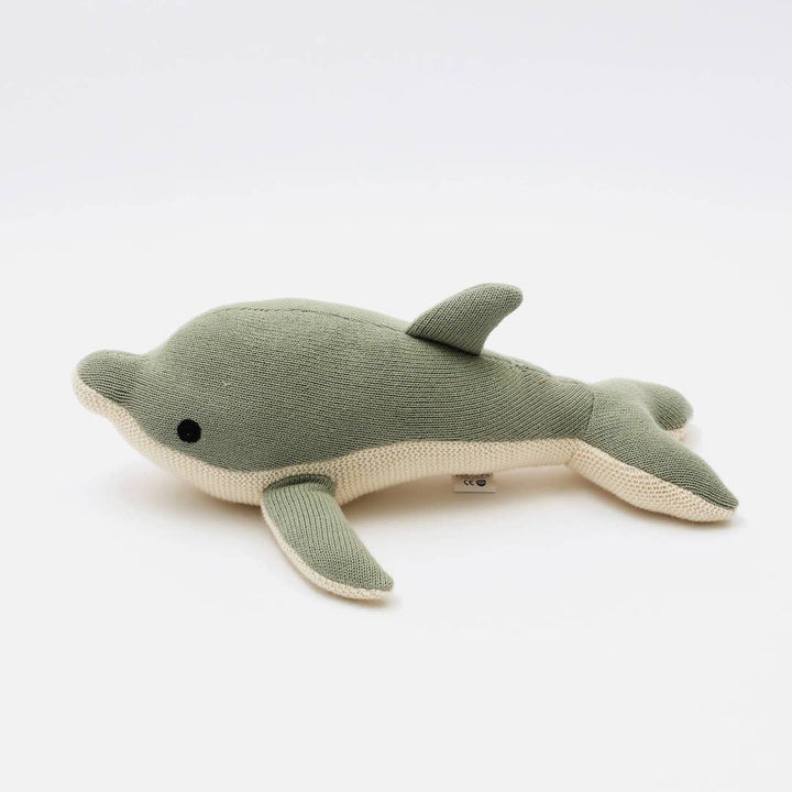 Handmade Cotton Knitted Dolphin Plush Toy for Babies & Kids