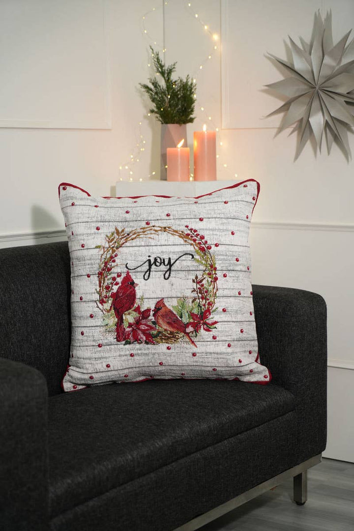 Jacquard Woven Cushion with Filler 24"x 24"JOY