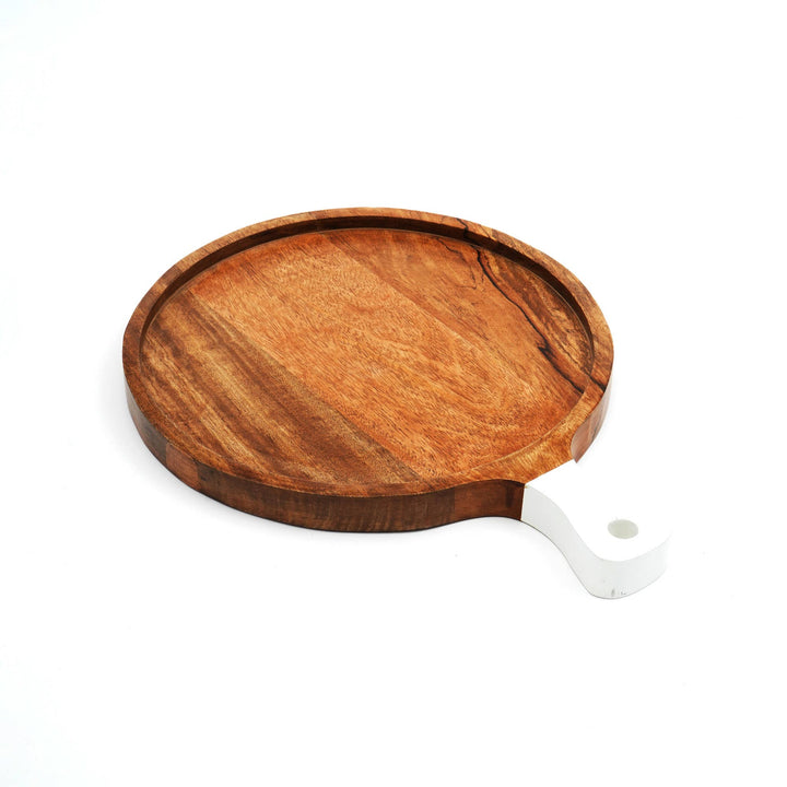 Skikda Round Wooden Platter