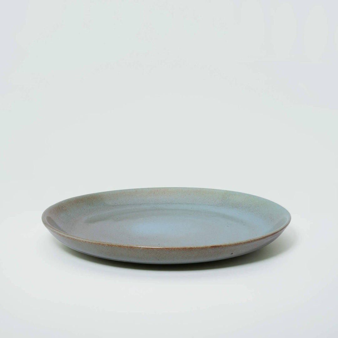 Aqua Rustic Ceramic Dinner Plate