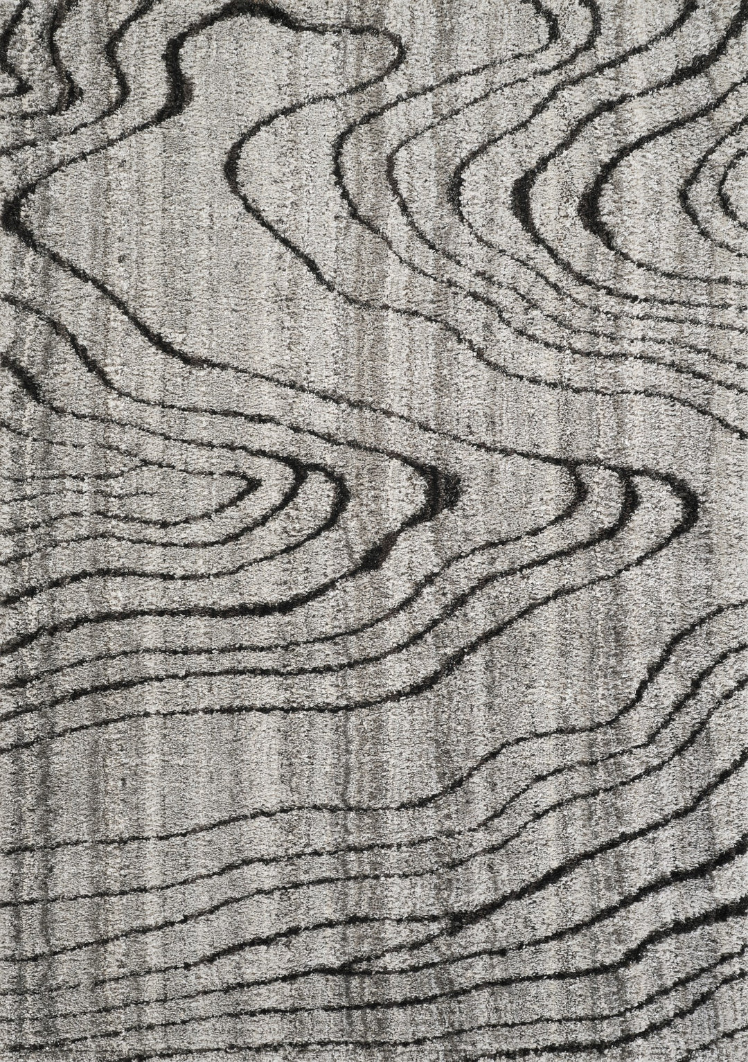 Modern Abstract Black & Ivory Area Rug | Polypropylene Blend | Contemporary Indoor Accent Rug