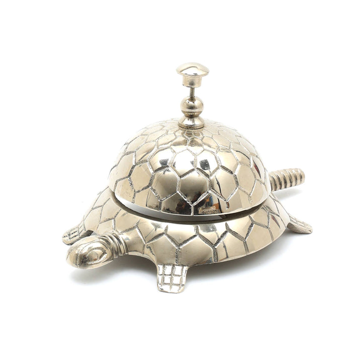 Decorative Aluminum Desk Bell in Turtle Shape - 7.5" Dia