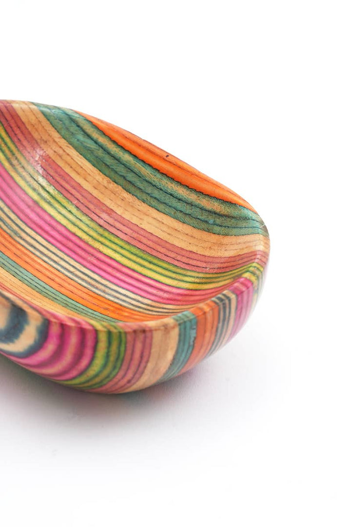 MULTI COLOR DECORATIVE OVAL BOWL -  Small