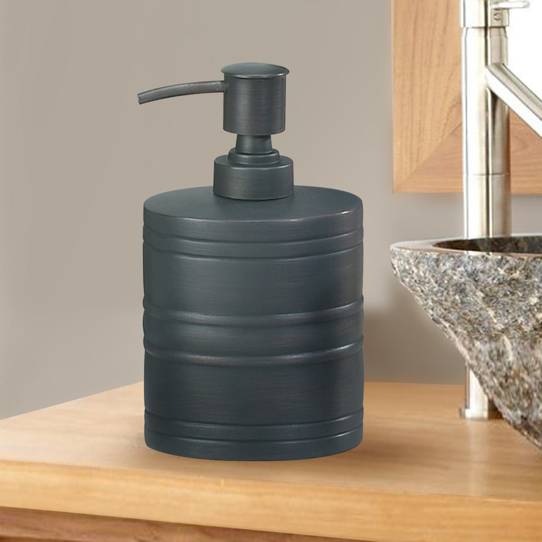 Stainless Steel Liquid Soap Dispenser Pump Bottle | Bathroom Vanity & Kitchen Sink,Holds Soap,Lotion & Sanitizer | Orb